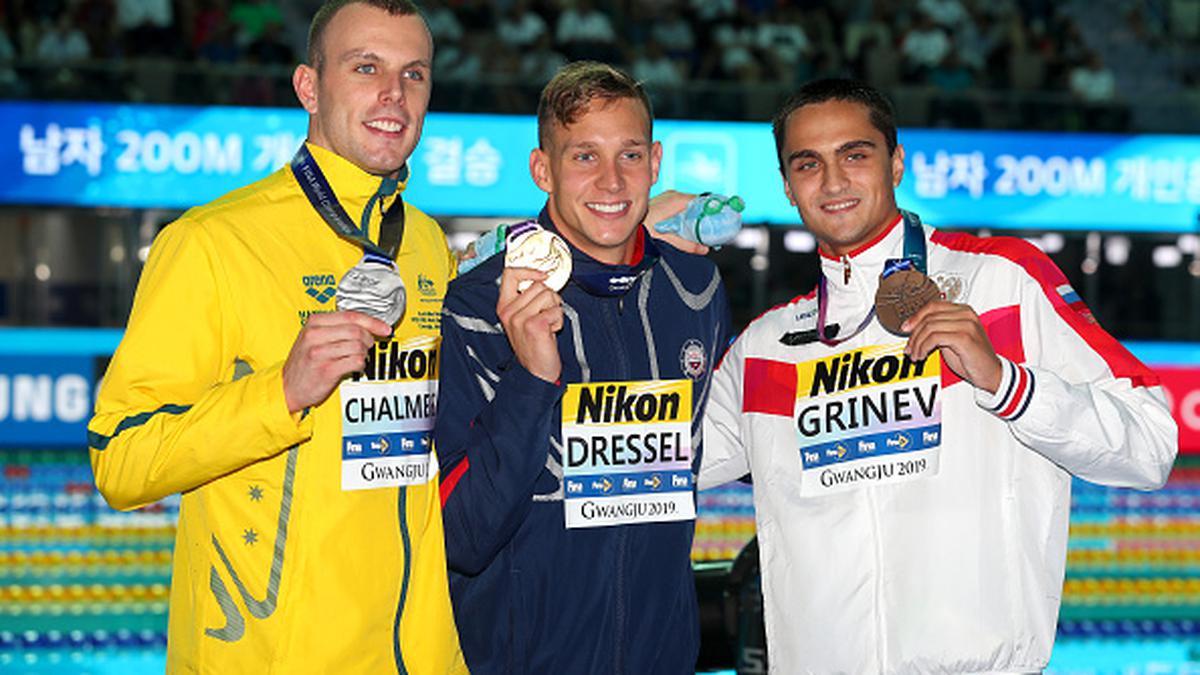 American Caeleb Dressel romps to 100m freestyle world title