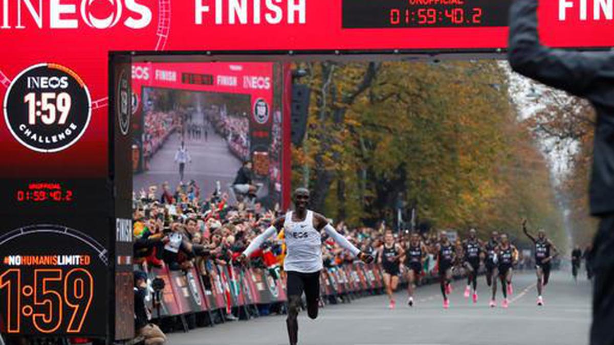 Eliud Kipchoge creates history by running sub two-hour marathon