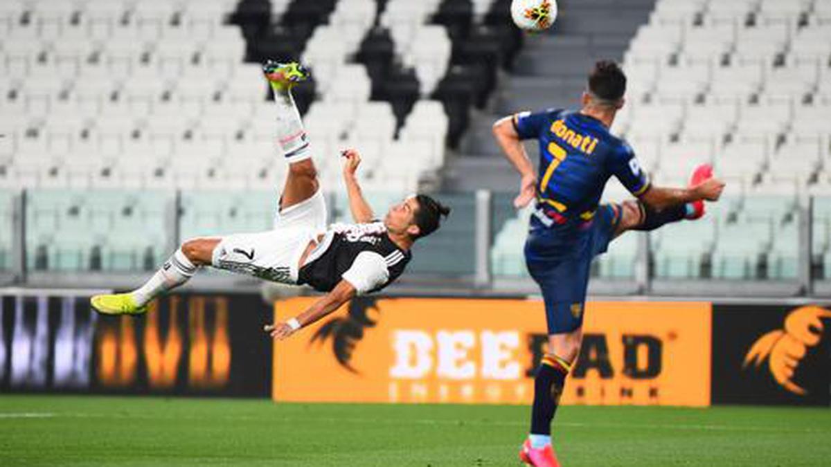 Ronaldo runs riot as Juventus crushes 10-man Lecce