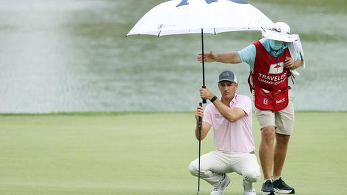 Brendon Todd matches Dustin Johnson's 61 to take the lead at Travelers