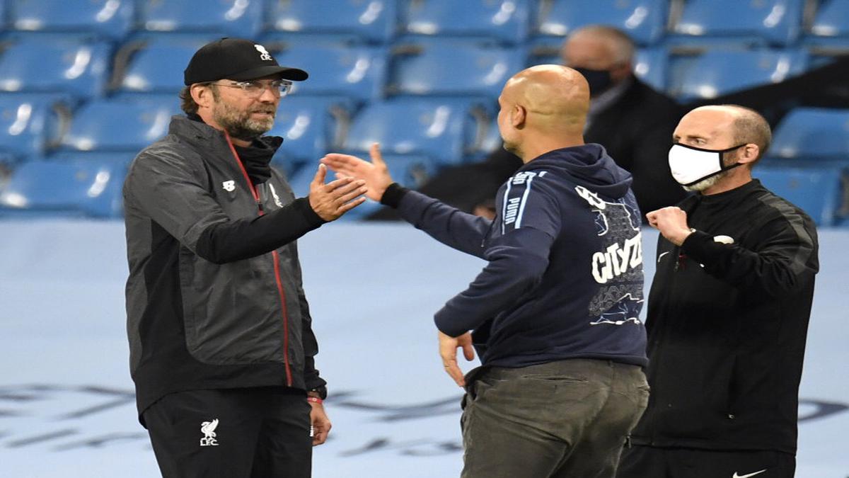 Klopp, Guardiola defend Liverpool's attitude after 4-0 loss