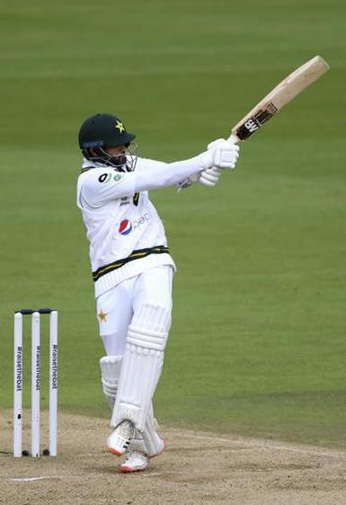 Azhar Ali picks a gap on the off side