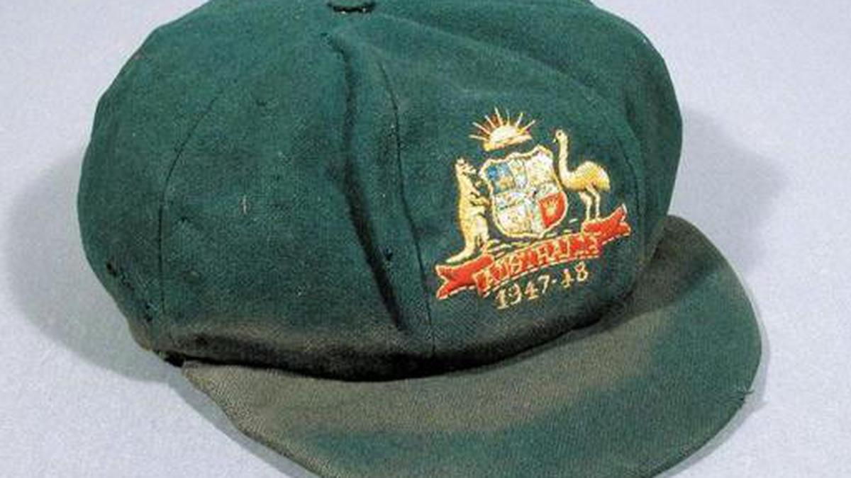 Bradman's 'baggy green' cap from 1928 debut to be auctioned