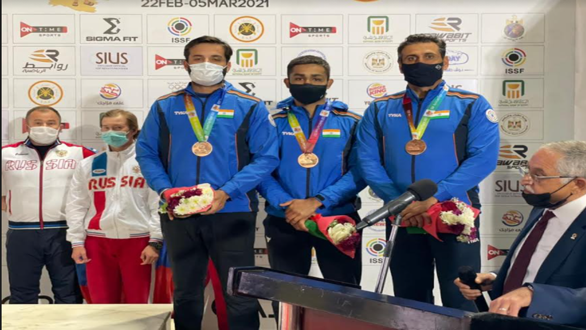 Shooting: Indian men's skeet team wins bronze in ISSF World Cup