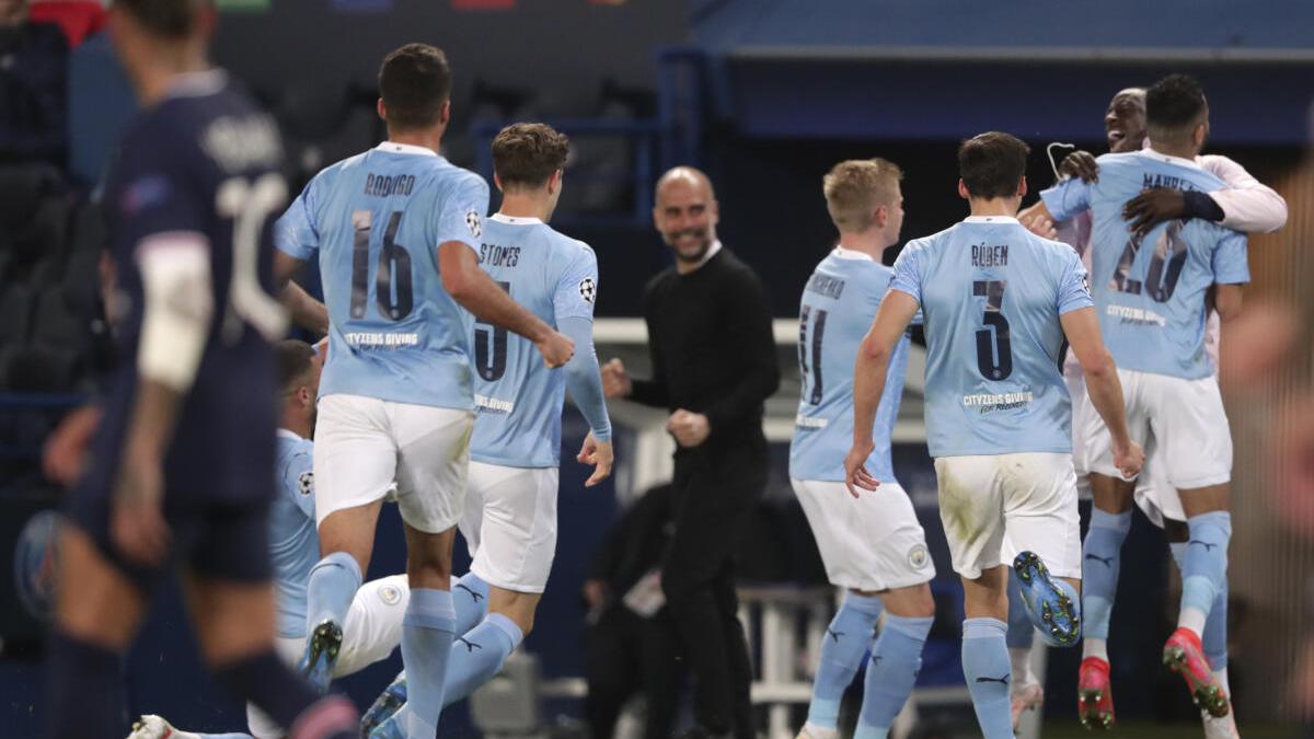 UEFA Champions League Highlights PSG vs Man City: De Bruyne and Mahrez score two vital away goals to finish the match 2-1