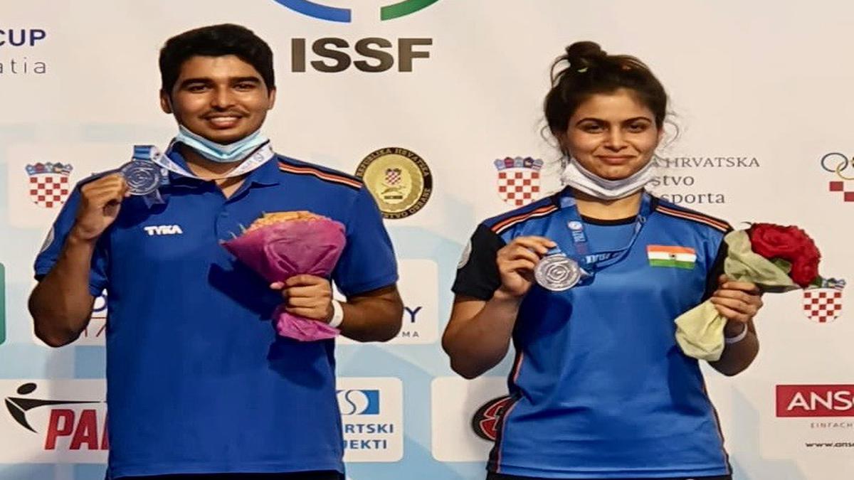 Shooting World Cup: Manu Bhaker and Saurabh Chaudhary win mixed silver