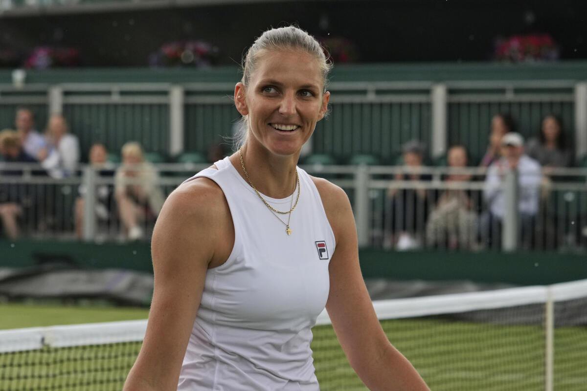 Wimbledon 2021 Pliskova beats Golubic, reaches first semifinal