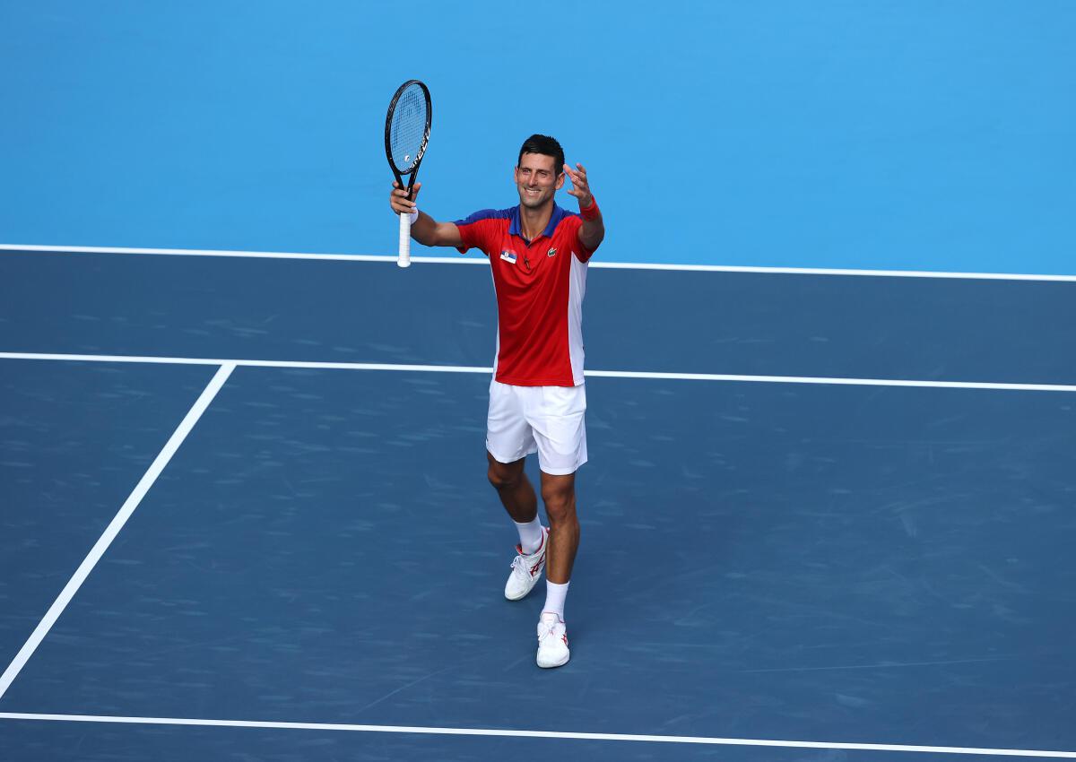 Djokovic beats Dellien to begin quest for Tokyo Olympics gold