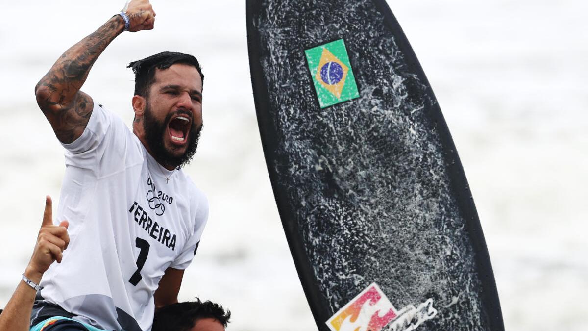 Tokyo Olympics: Brazil's Ferreira claims surfing's first gold