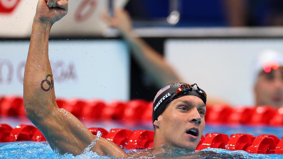 Swimming: Caeleb Dressel wins gold in 50-meter freestyle, his fourth of the Games