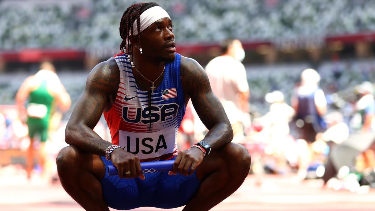 Athletics in Olympics: USA fails to make men's 4x100 relay final