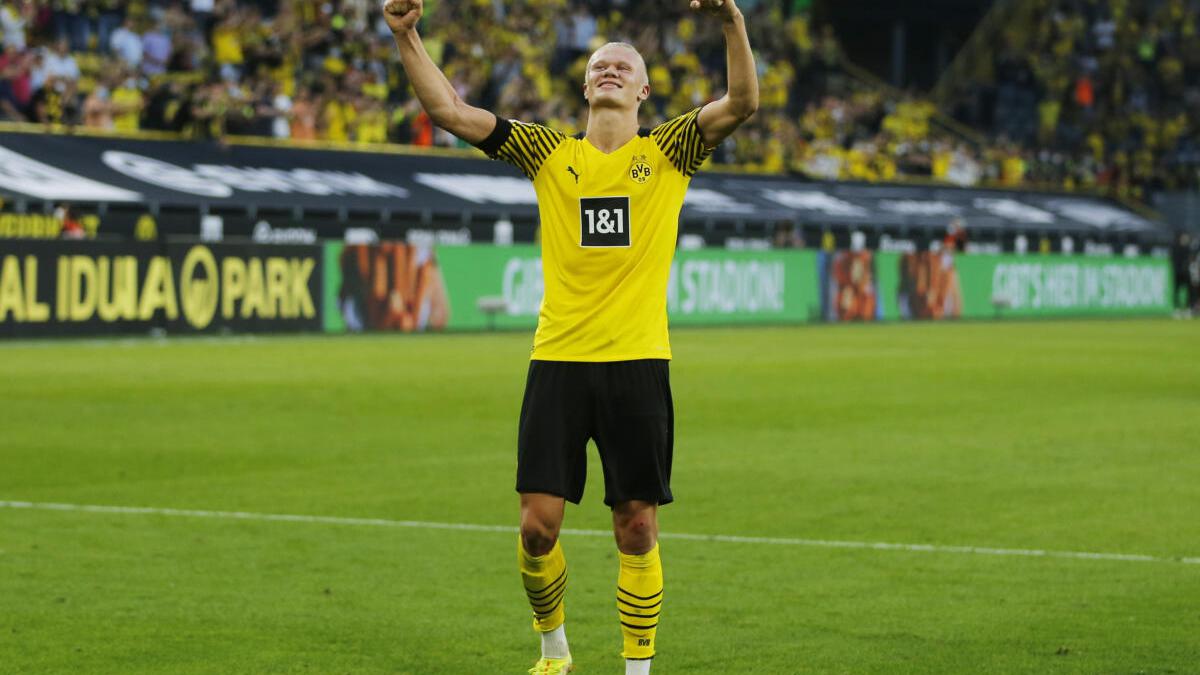 Erling Haaland scores two and makes three in Borussia Dortmund's win