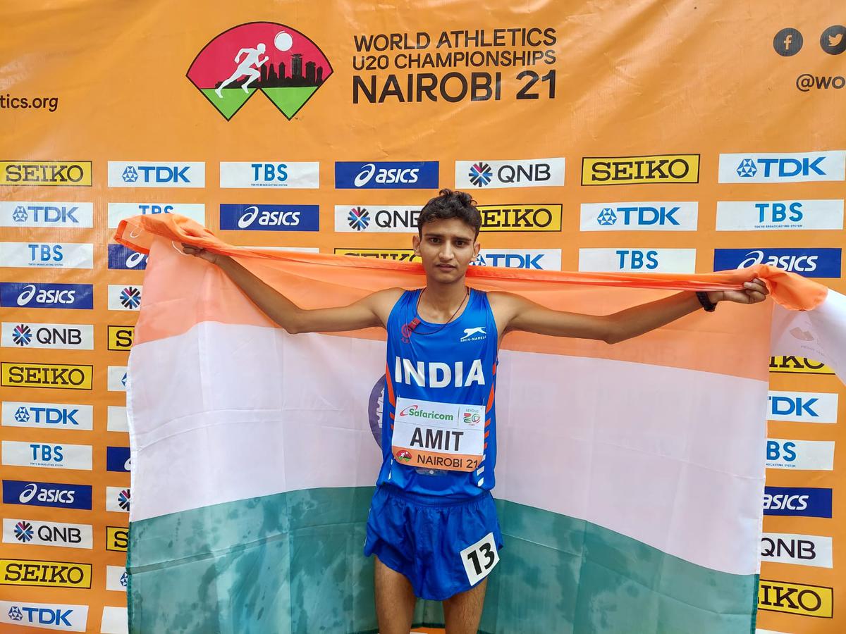 Amit Khatri wins silver in 10000m race walk at World Athletics U20 Championships