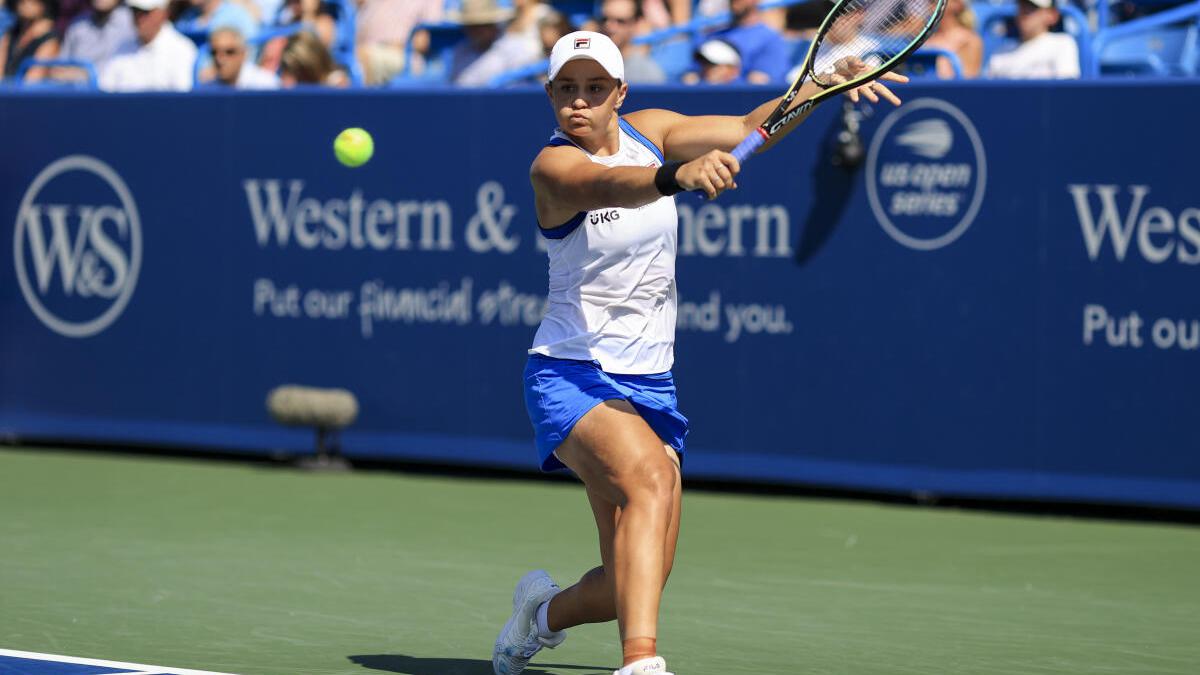 Barty beats Kerber 6-2, 7-5 to reach WTA Cincinnati final