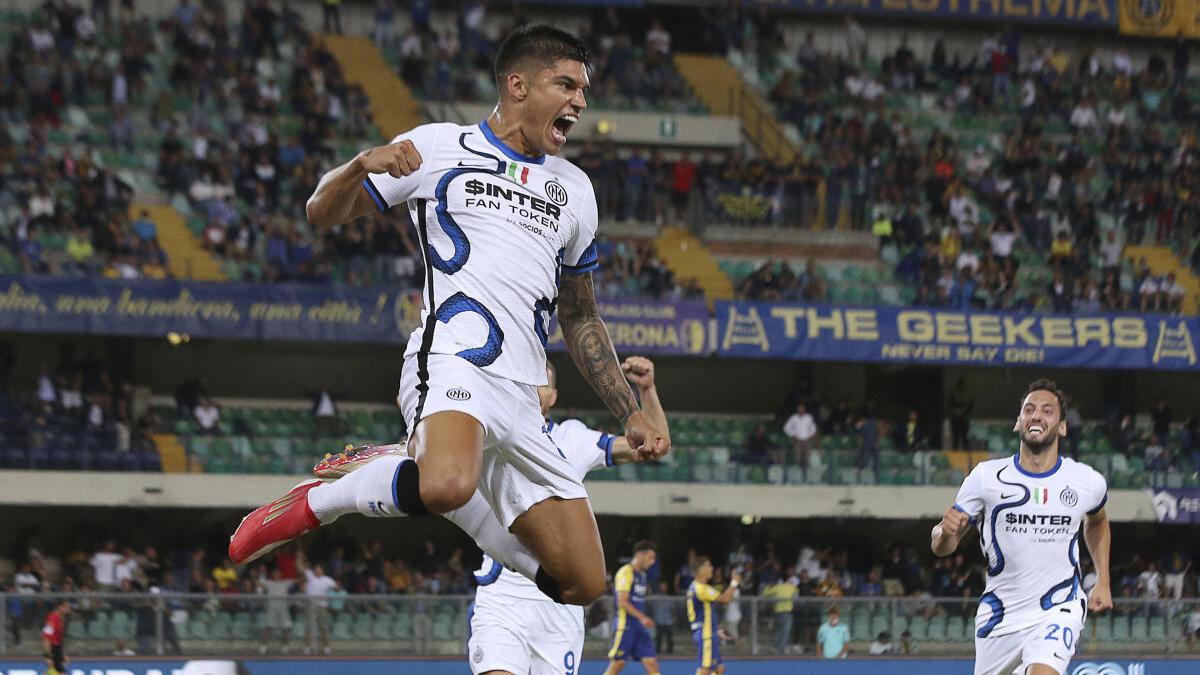 Joaquin Correa makes instant impact to earn Inter Milan 3-1 win at Hellas Verona in Seria A