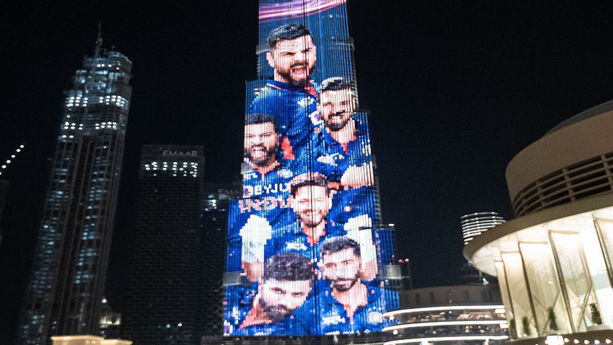 Indias T20 World Cup Jersey Features In Light Show At Burj Khalifa