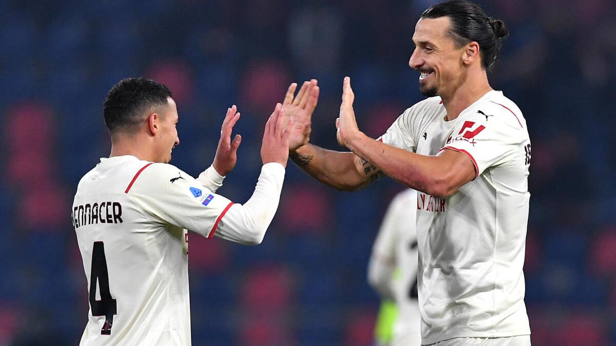 Serie A round-up: Milan beats nine-man Bologna 4-2 to go top