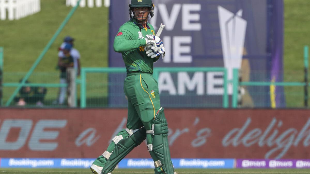 T20 World Cup 2021: SA's Quinton de Kock agrees to take the knee