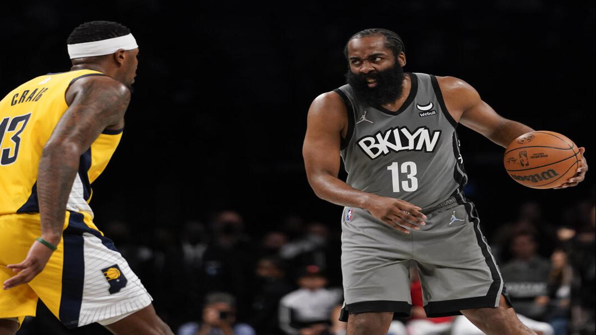 NBA round-up: James Harden propels Nets past Pacers