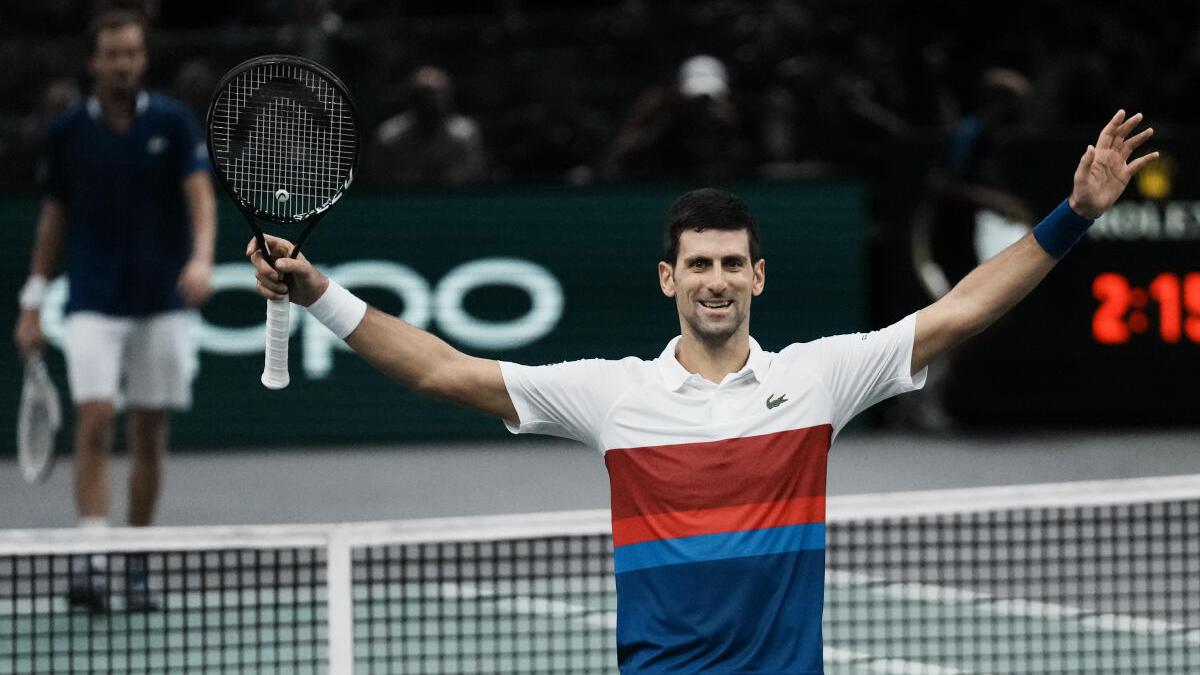 Djokovic downs Medvedev to claim record sixth Paris Masters title