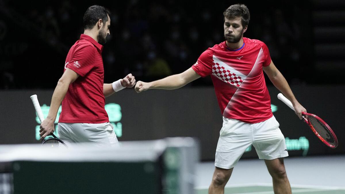 Croatia beats Serbia in doubles to reach Davis Cup final