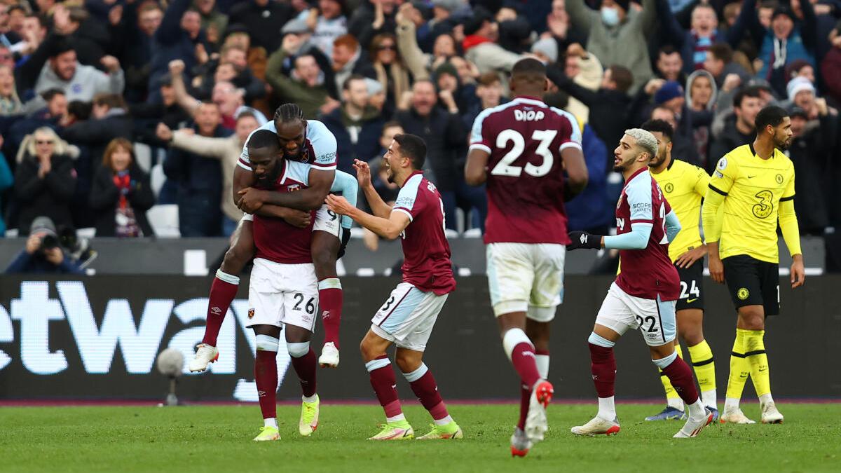 Premier League: West Ham stuns Chelsea with 3-2 Premier League win