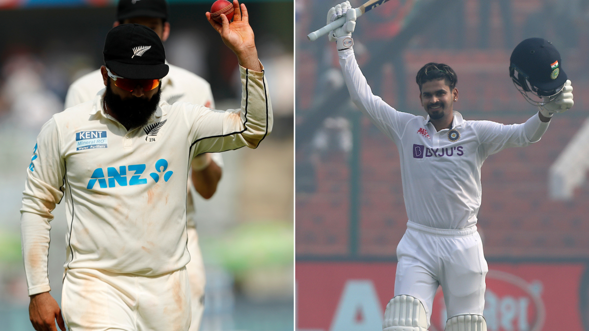 IND V NZ In Numbers: From Shreyas Iyer's Debut Distinction To Ajaz ...