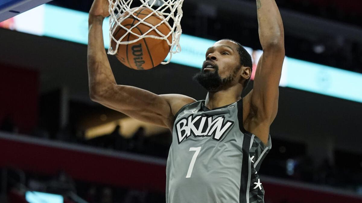 NBA roundup: Durant puts up NBA season-high 51 points as Nets beat Pistons