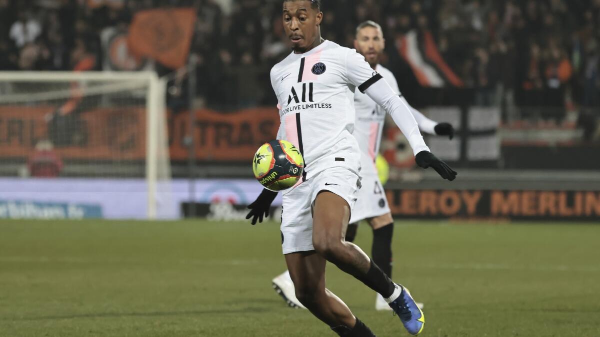 Leader PSG scrapes late 1-1 draw against Lorient