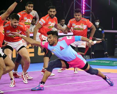 Pro Kabaddi PKL 8 Highlights: Jaipur Pink Panthers wins 38-28 against  table-topper Patna Pirates, Super 10 for Deepak Hooda - Sportstar