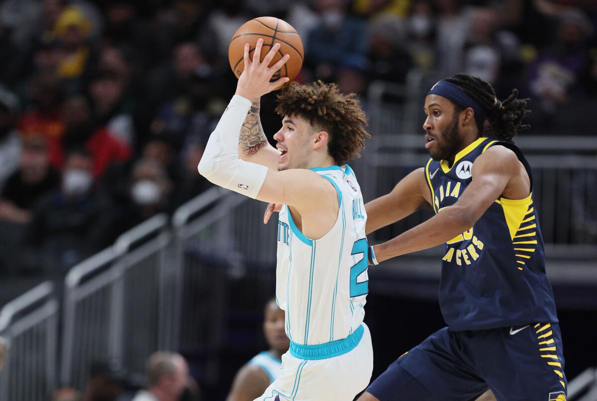 LaMelo Ball leads Hornets to wire-to-wire victory over Hawks