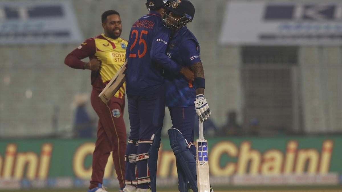 India vs West Indies Highlights, 1st T20I: Suryakumar, Venkatesh Iyer take India home in tense chase