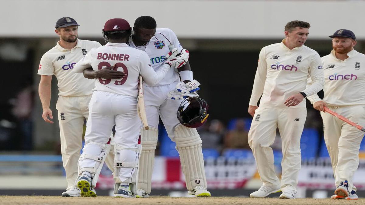 England falls short of Test victory as West Indies hangs on for draw