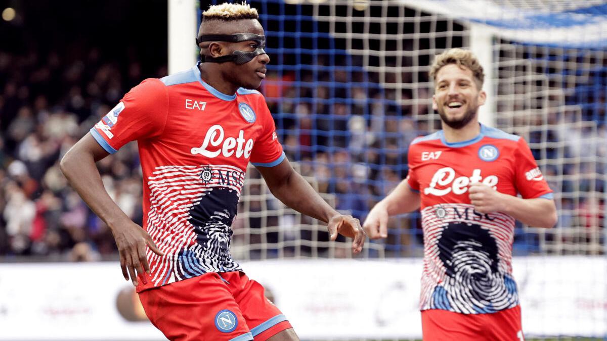 Serie A: Osimhen double fires Napoli to win over Udinese