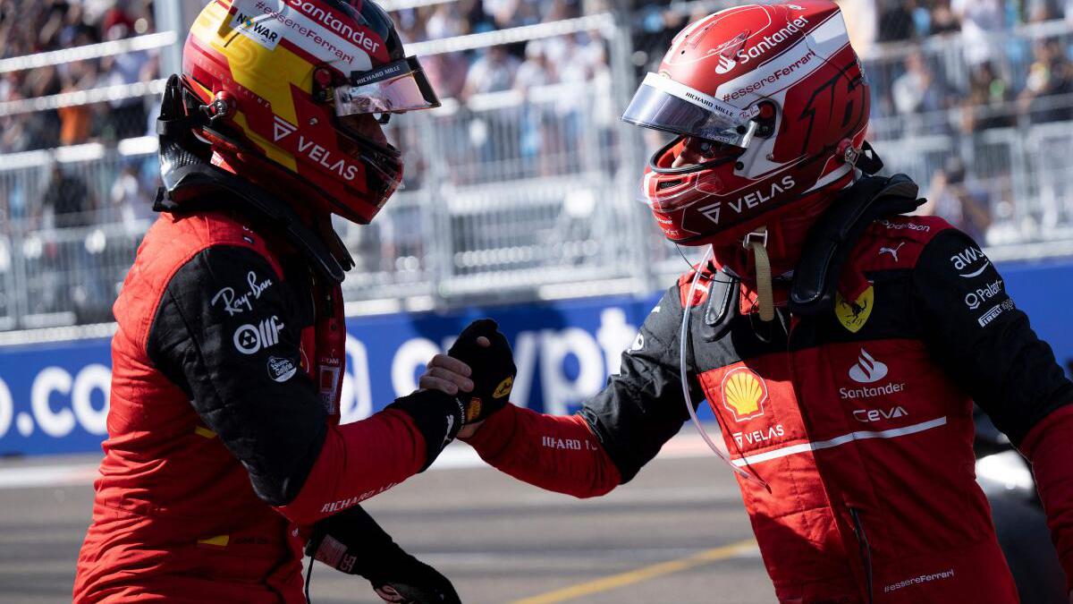 Charles Leclerc seizes Miami pole in Ferrari front row sweep with Michelle Obama in audience