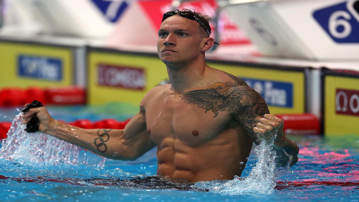 FINA World Championships: Caeleb Dressel wins men's 50m butterfly ...