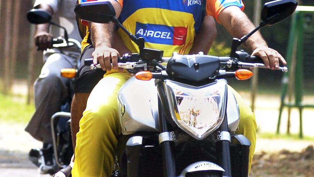 Dhoni and Chennai: a match made on a bike