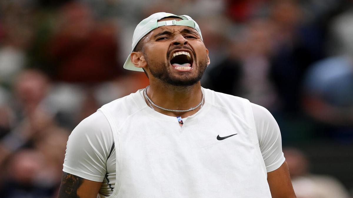 Wimbledon 2022: Tempers boil as Kyrgios stuns fourth seed Tsitsipas