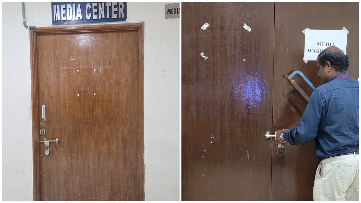 A imprensa presente inicialmente não foi autorizada a acessar o centro de mídia. A imprensa presente inicialmente não foi autorizada a acessar o centro de mídia.