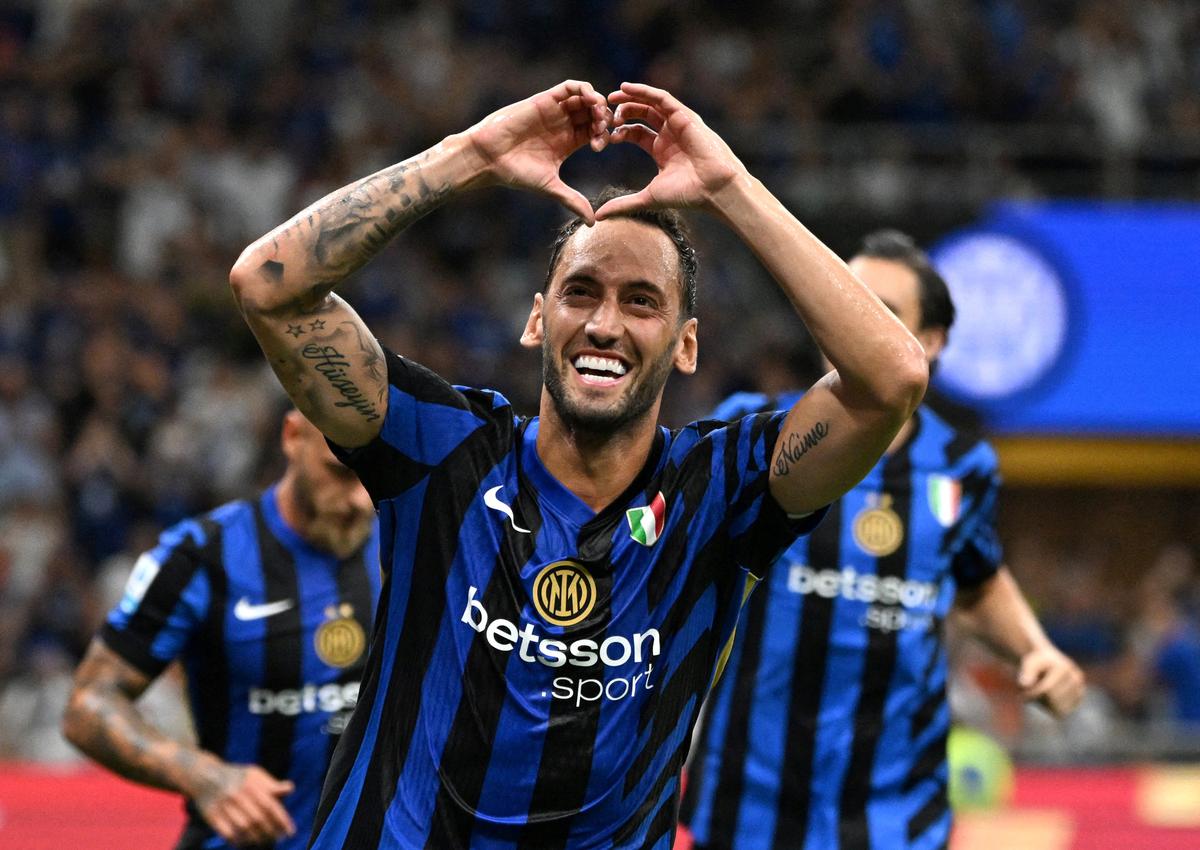 Hakan Calhanoglu of Inter Milan.