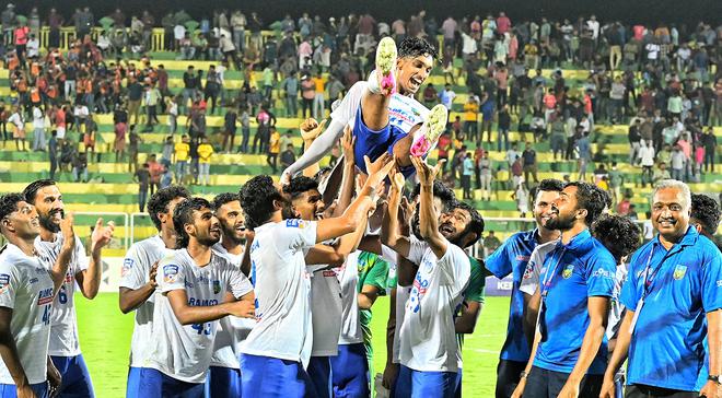 Jesin was earning Rs 7000 playing sevens football in Malappuram and his life changed after his Santosh Trophy heroics with clubs keen on offering him big money. Ramesh is now selling a similar dream to his young players, hoping to inspire them.