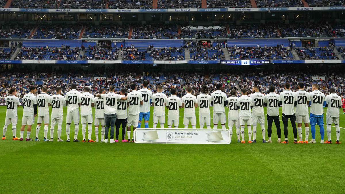 La Liga: Real Madrid players wear Vinicius Junior’s jersey before Vallecano game