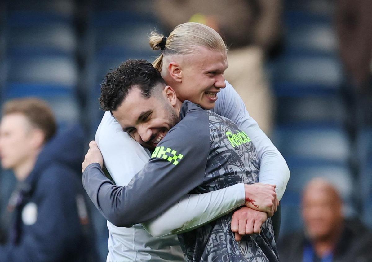 Rayan Cherki nastavil góly Nicovi O'Reillymu a Marcovi Guehimu.