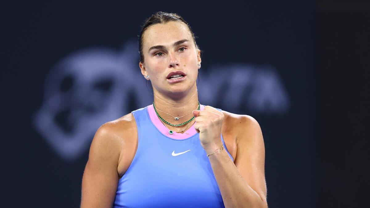 Brisbane International: Sabalenka sets up semifinal against Russian teen Andreeva