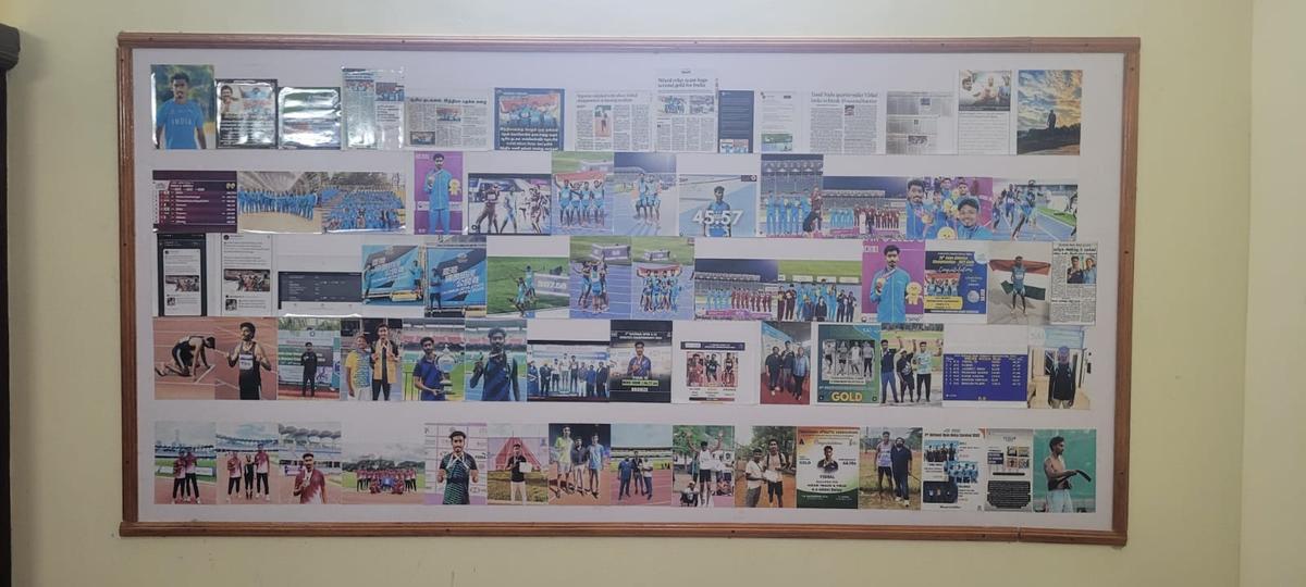 Vishal’s house bears the documentation of a relentless ambition to succeed on the track.