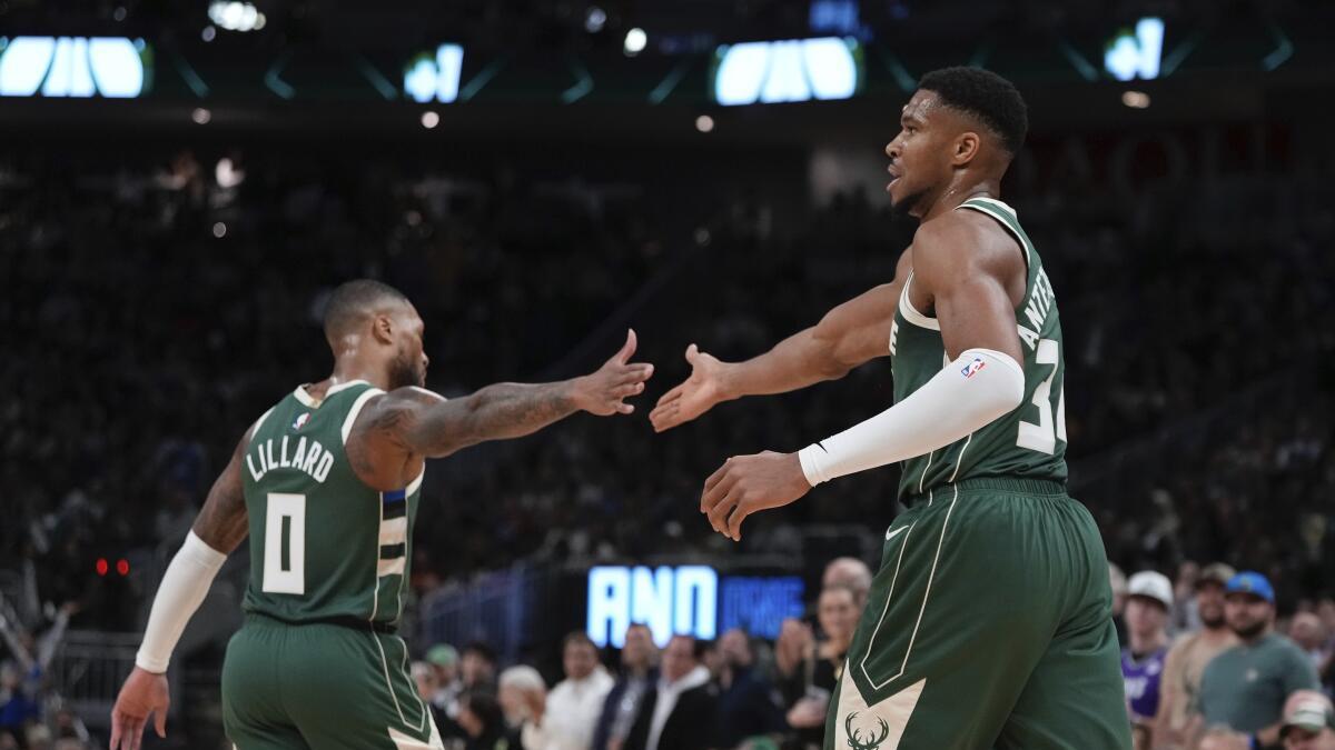 NBA roundup: Big names help Bucks end losing streak