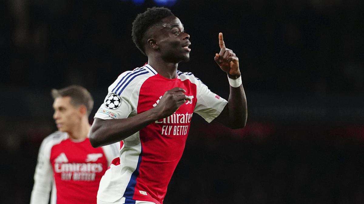 Champions League: Saka brace powers Arsenal to 3-0 win over Monaco; Feyenoord eases past Sparta Prague