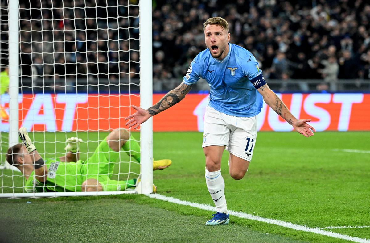 Champions League 2023 24 Immobile double earns Lazio 2 0 win over