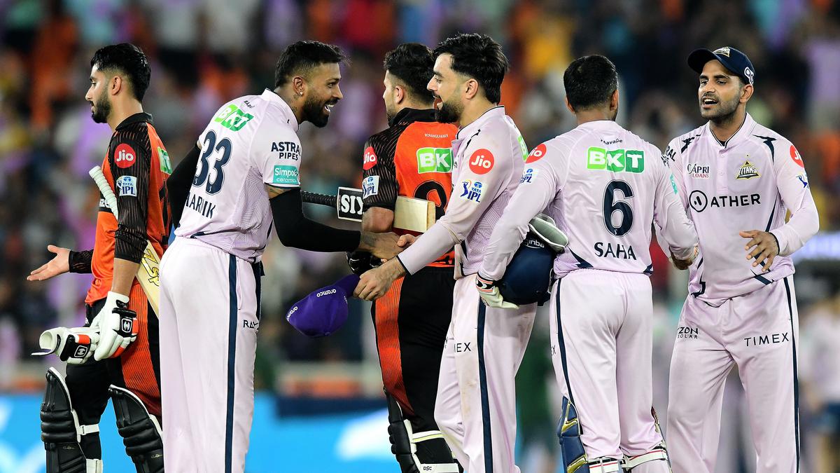 IPL 2023: Gujarat Titans subdues Sunrisers Hyderabad to secure top-two spot