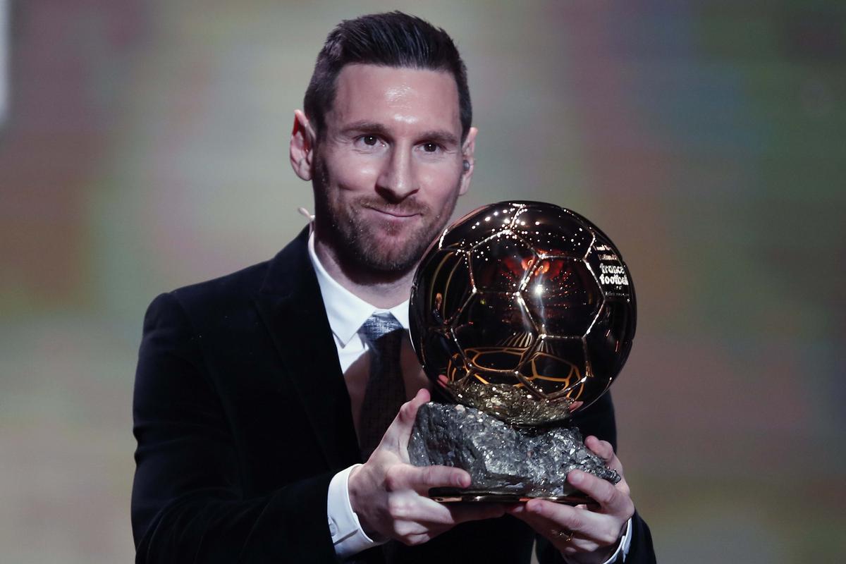 Messi has won the Ballon d’Or a record seven times so far.